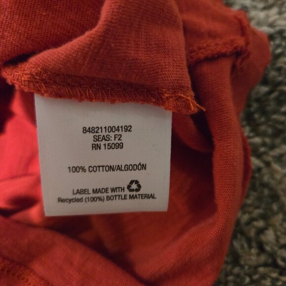 NWT Laura Scott Embroidered Knit Top Fire Island Red L - Picture 3 of 7